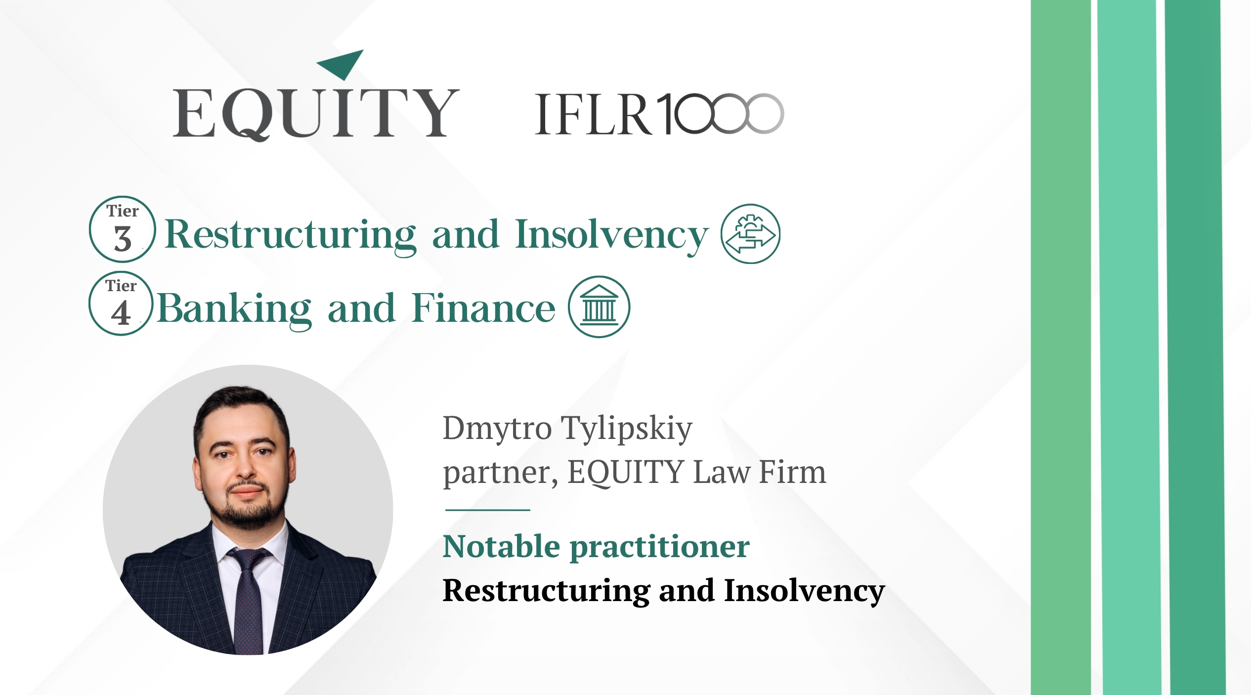 EQUITY is highly recognised in two key practices areas by IFLR1000