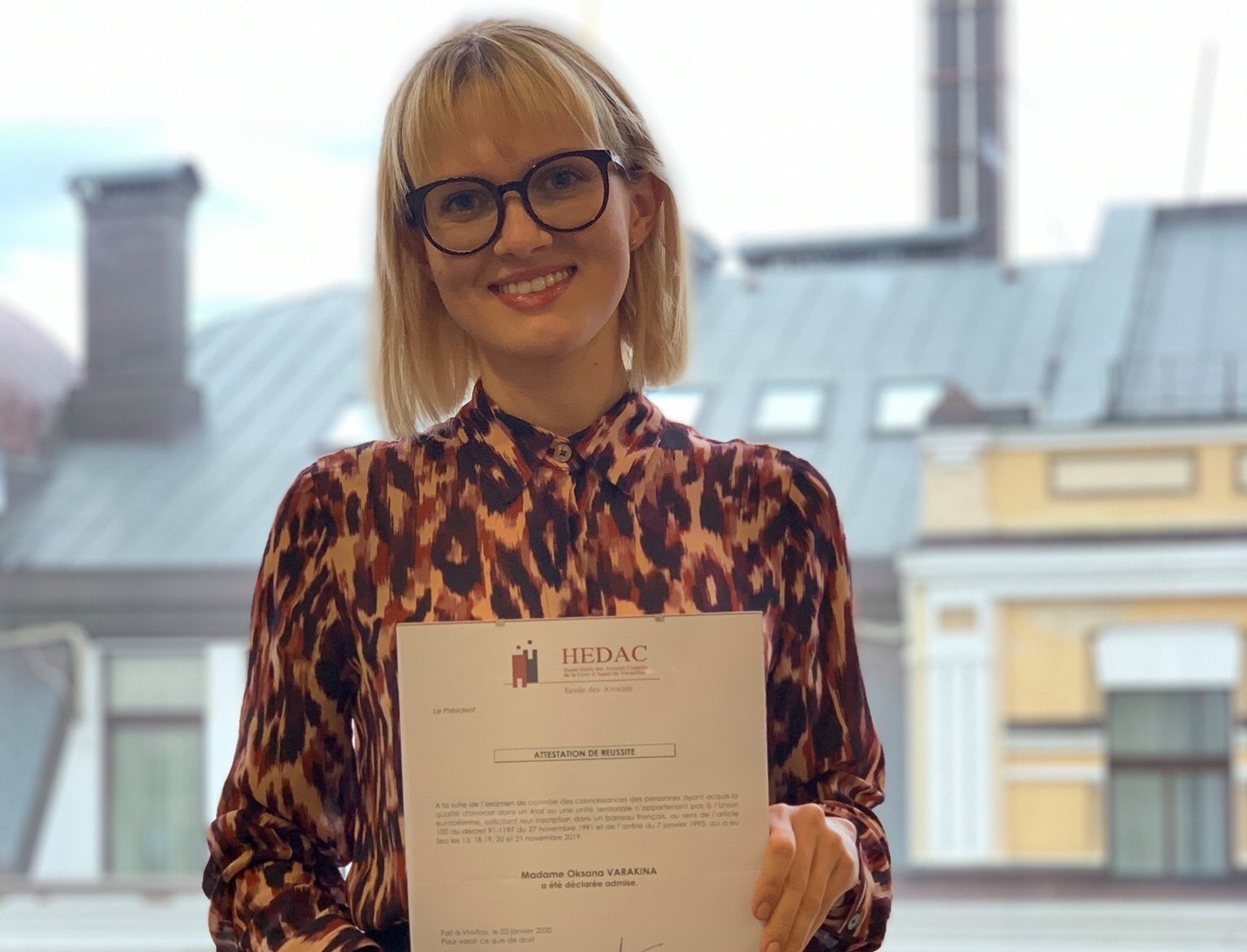 Сounsel of EQUITY successfully passed the bar exam and is ready to be admitted in France